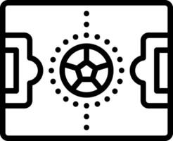 Black line icon for middle vector