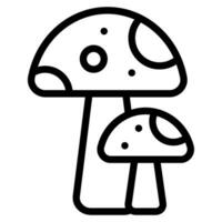 Spring mushroom Vector object illustration