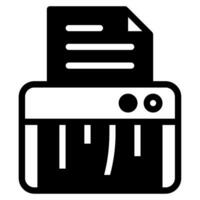 office tools paper shredder vector object illustration