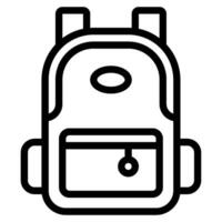 Education student bag Vector object illustration