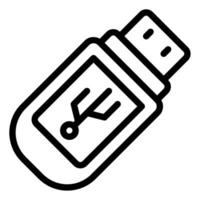 office tools flash disk vector object illustration