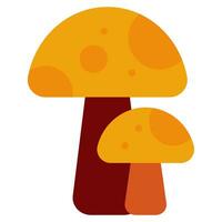 Spring mushroom Vector object illustration