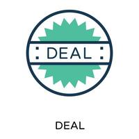 Trendy Deal Concepts vector