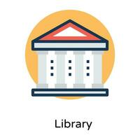 Trendy Library Concepts vector