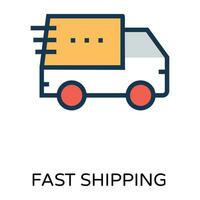 Trendy Delivery Concepts vector