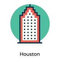 Trendy Houston Building vector