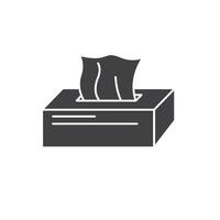 black tissues icon vector element design template