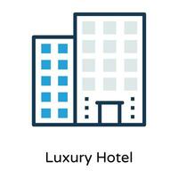 Trendy Hotel Concepts vector