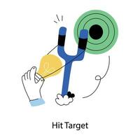 Trendy Hit Target vector