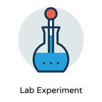 Trendy Lab Experiment vector