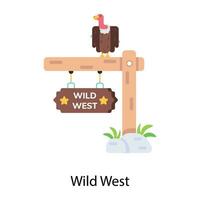 Trendy Wild West vector