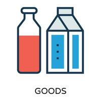 Trendy Milk Concepts vector