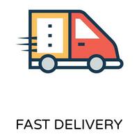 Trendy Delivery Concepts vector