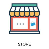 Trendy Shop  Concepts vector