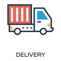 Trendy Delivery Concepts vector