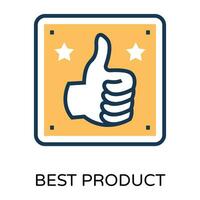 Trendy Thumbs Up vector