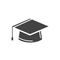 diploma cap icon vector element design template