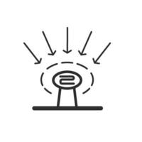 light sensor icon vector element concept design template web