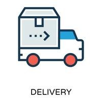 Trendy Delivery Concepts vector