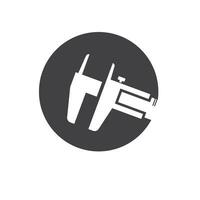 back caliper icon vector design template