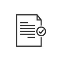 verified legal document icon vector element concept design template