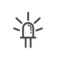 light indicator icon vector element design template