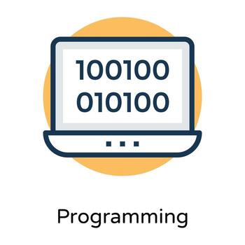 programación informática de moda vector
