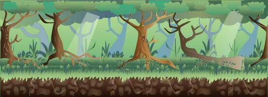 Forest Game Background vector