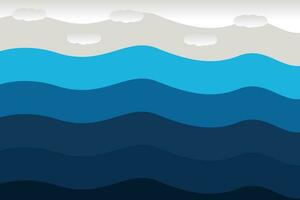 Blue abstract wavy background for world water day vector