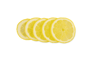fatias do amarelo maduro limão isolado em transparente fundo. png