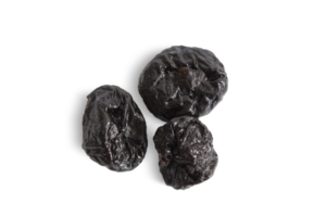 Prune isolated on transparent background. Dried fruits png