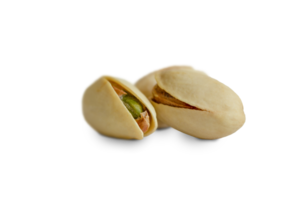 de várias maduro pistachios isolado em uma transparente fundo. png