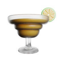 Cocktail trinken Saft 3d Rendern Symbol Illustration png