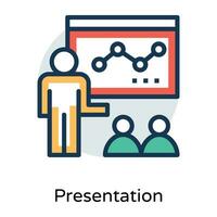 Trendy Business Presentation vector