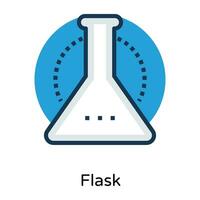 Trendy Conical Flask vector