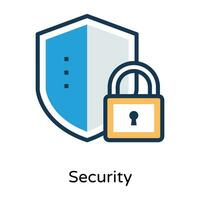 Trendy Security Concepts vector