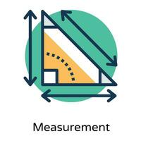 Trendy Measurement Concepts vector