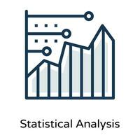Trendy Statistical Analysis vector