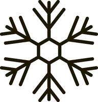 Snowflake icon Christmas winter emblem Xmas design Vector illustration