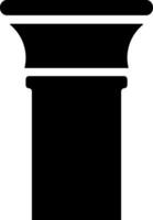 Pillar greek icon Justice symbol Column stencil Vector illustration