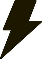 Lightning icon Thunder charging power Thunderstorm vector