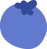 Blueberry fruit illustration png