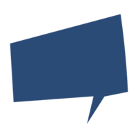 blue speech bubble element png