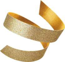 Gold Festive Glitter Ribbon png