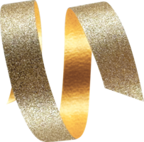 Gold Festive Glitter Ribbon png