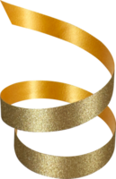 Gold Festive Glitter Ribbon png