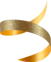 Gold Festive Glitter Ribbon png