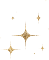 Gold Glitter Stars png