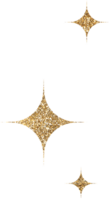 oro luccichio stelle png