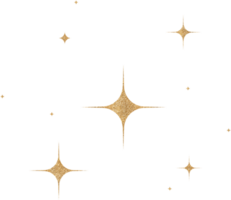 Gold Glitter Constellation png